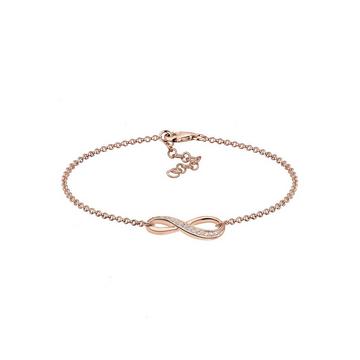 Bracelet Symbole D'infini Avec Cristaux De Zirconium