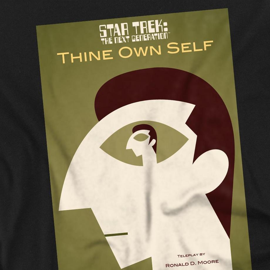 Star Trek Star Trek The Next Generation Thine Own Self T-Shirt Maniche Lunghe  