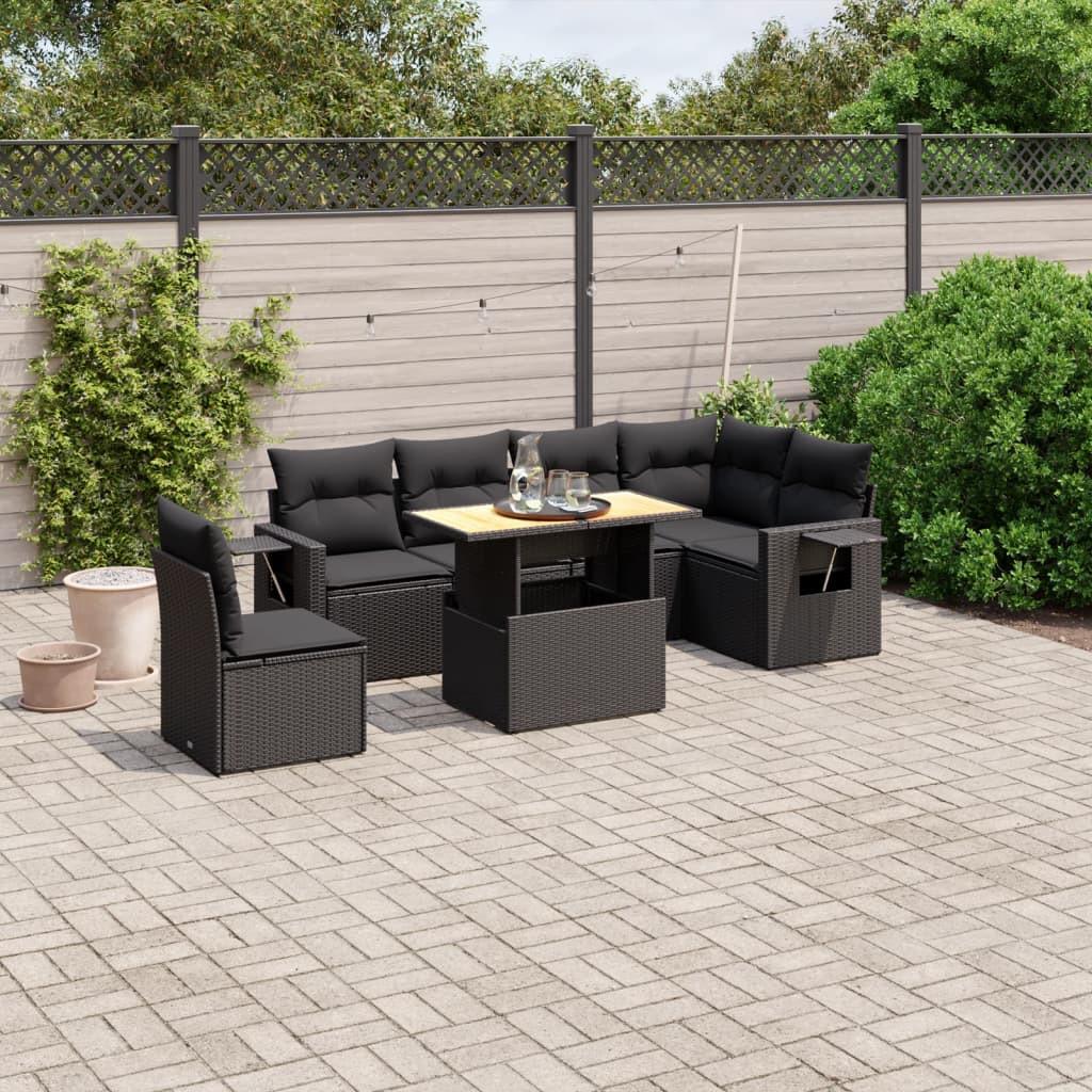 VidaXL set divano da giardino Polirattan  