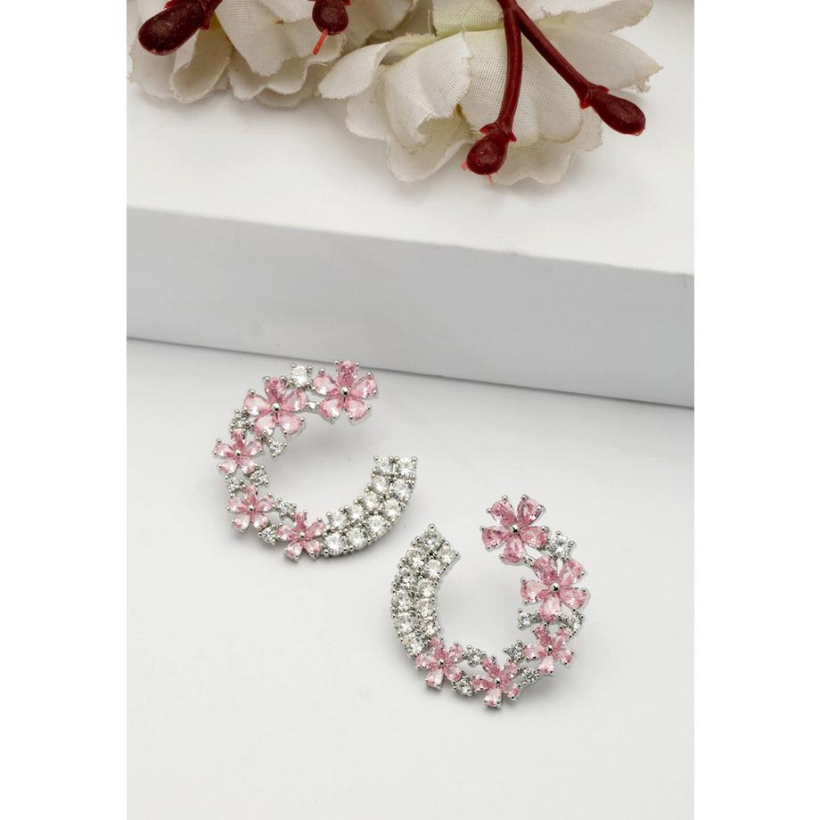 AVANT-GARDE PARIS  Orecchini a Cerchietti Floreali Delicati Capricciosi 