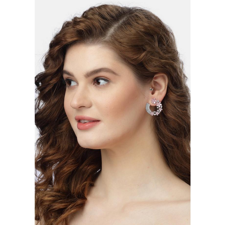 AVANT-GARDE PARIS  Orecchini a Cerchietti Floreali Delicati Capricciosi 