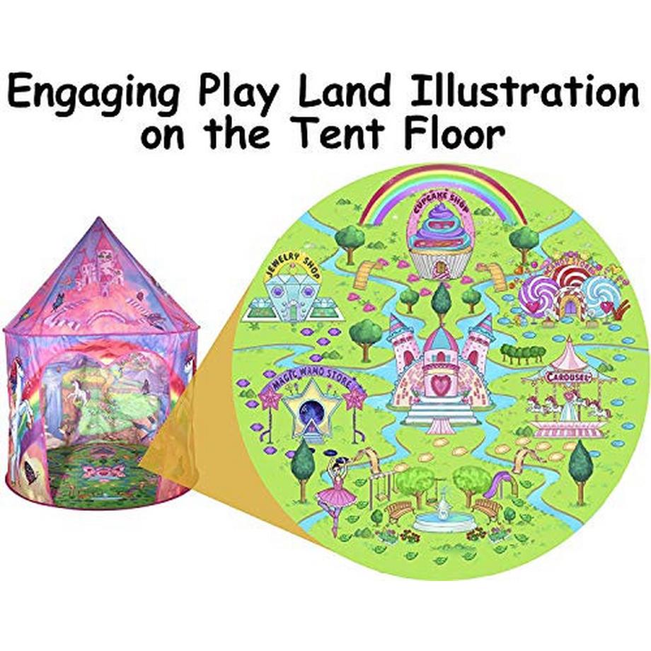 Activity-board Einhorn Kinder Spielzelt mit Tragetasche  