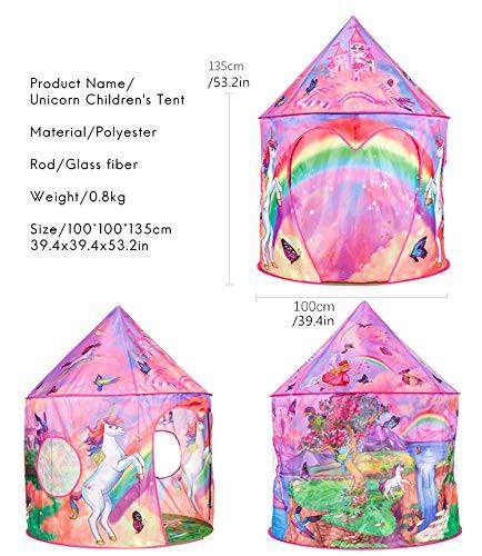 Activity-board Tenda da gioco unicorno per bambini con borsa per il trasporto  