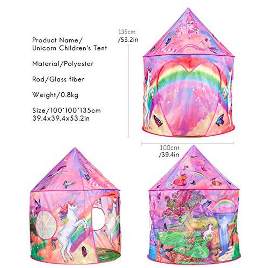 Activity-board Einhorn Kinder Spielzelt mit Tragetasche  