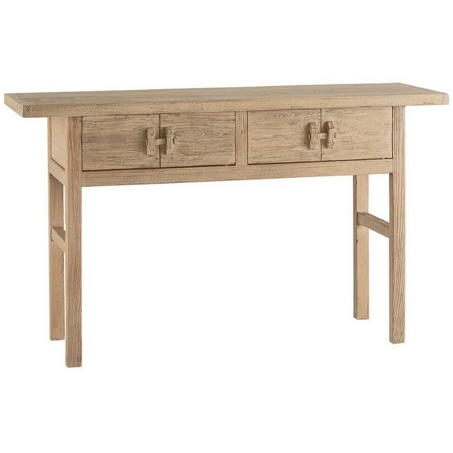 Blanc d'Ivoire Konsolentisch Bao recyceltes Ulmenholz natur 145  