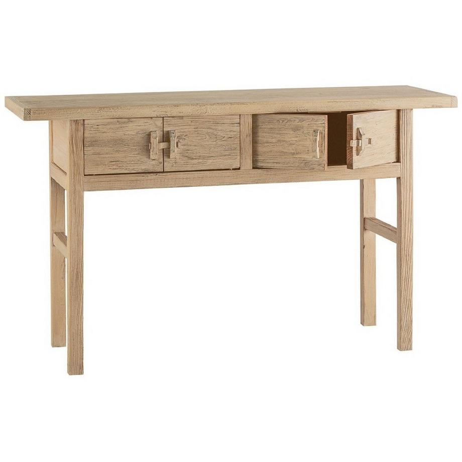 Blanc d'Ivoire Konsolentisch Bao recyceltes Ulmenholz natur 145  