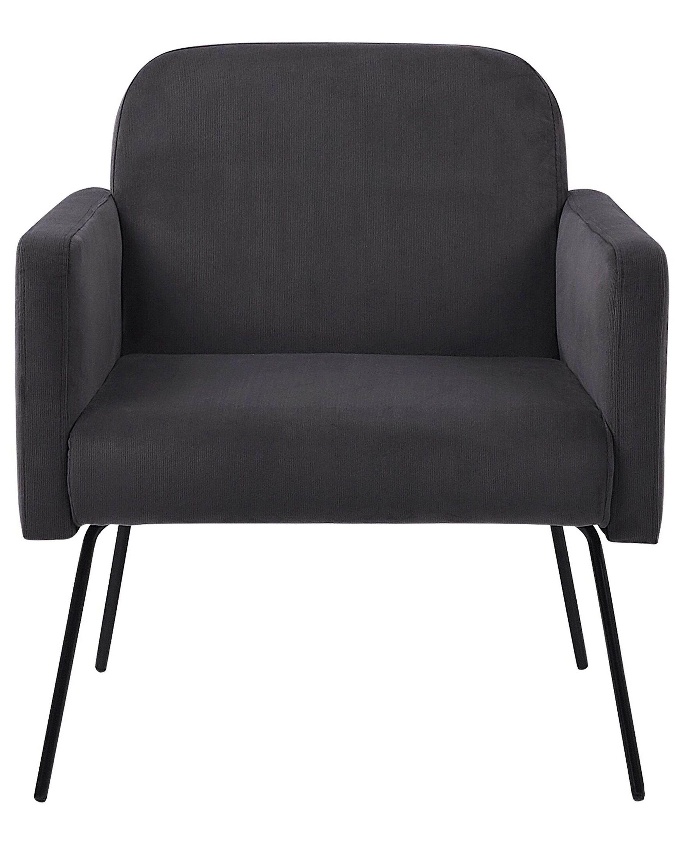 Beliani Fauteuil en Velours Moderne NARKEN  