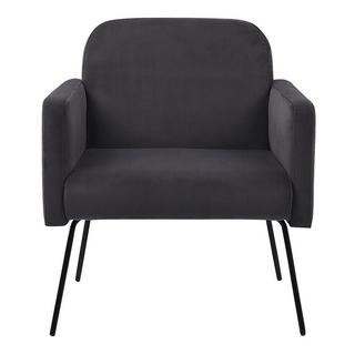 Beliani Fauteuil en Velours Moderne NARKEN  