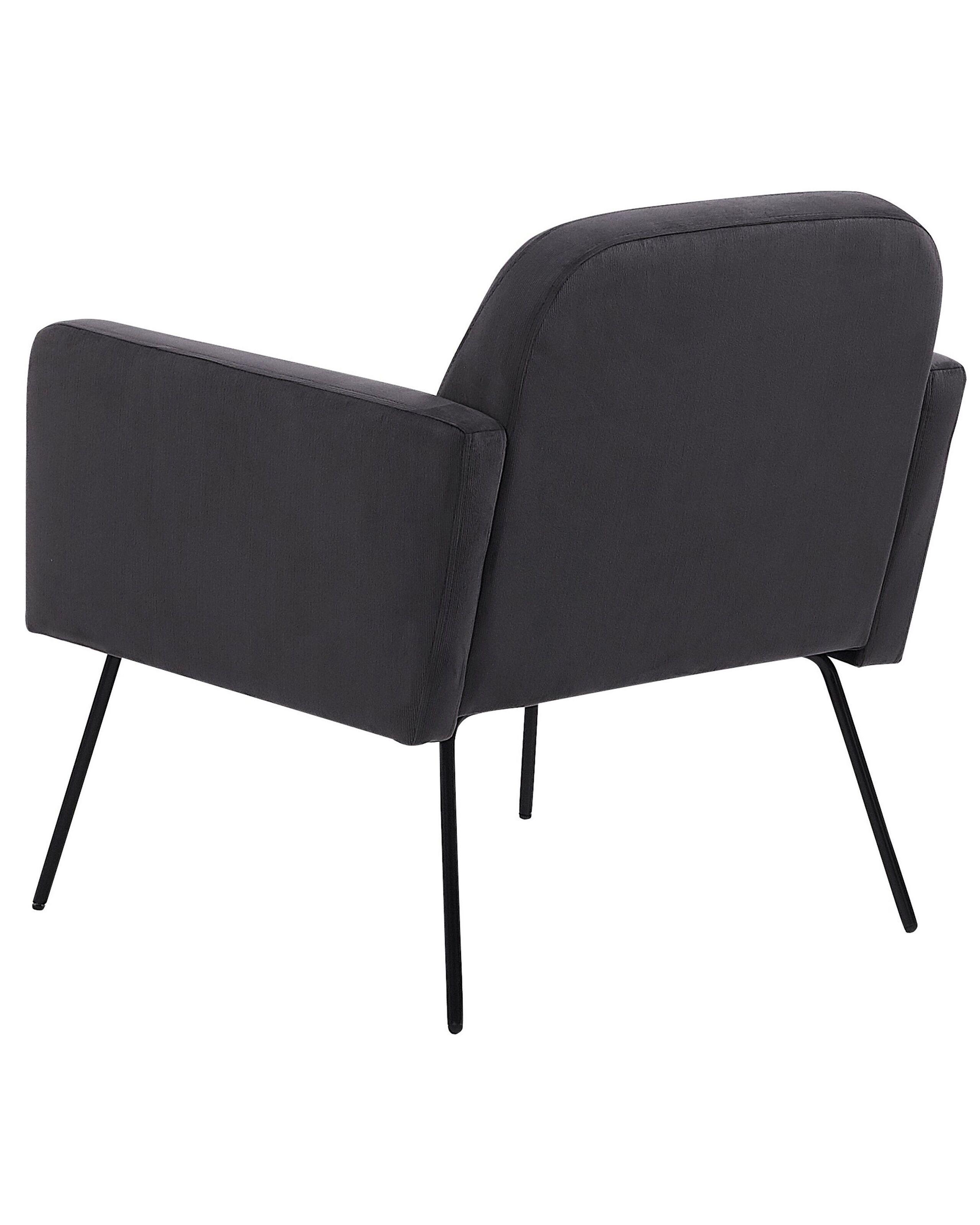 Beliani Fauteuil en Velours Moderne NARKEN  