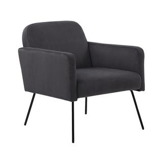 Beliani Fauteuil en Velours Moderne NARKEN  