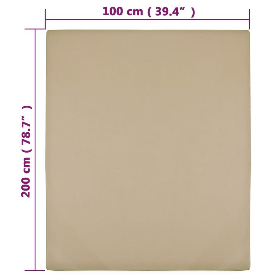 VidaXL Lenzuolo con angoli in jersey cotone  