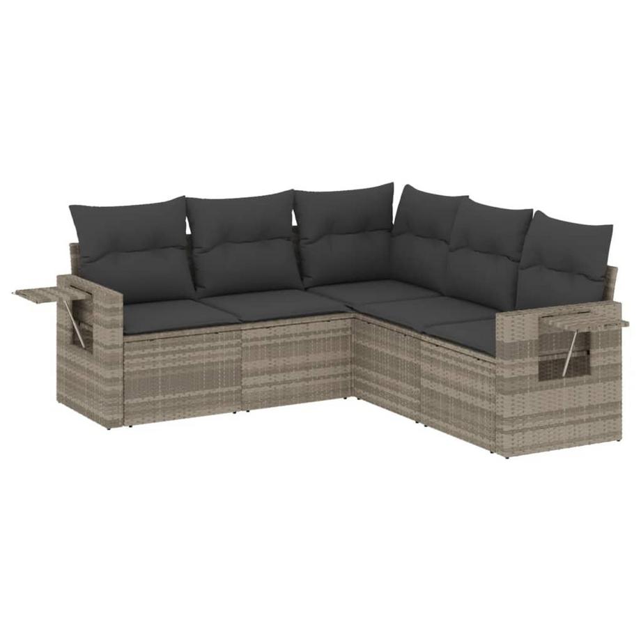 set divano da giardino Polirattan