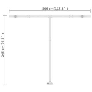 VidaXL Auvent rétractable aluminium  