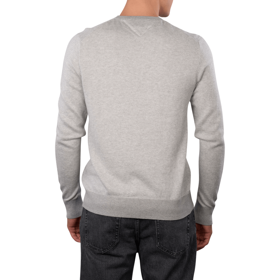 TOMMY HILFIGER Pima Pullover Herringbone Kaschmir  