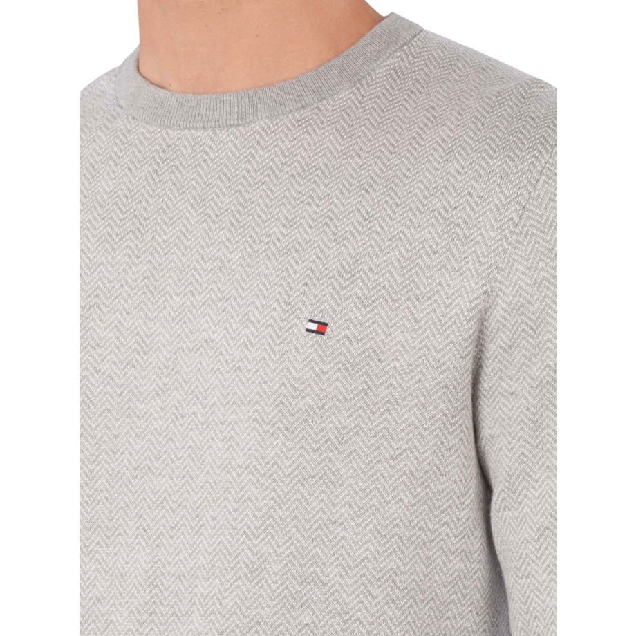 TOMMY HILFIGER Pima Pullover Herringbone Kaschmir  