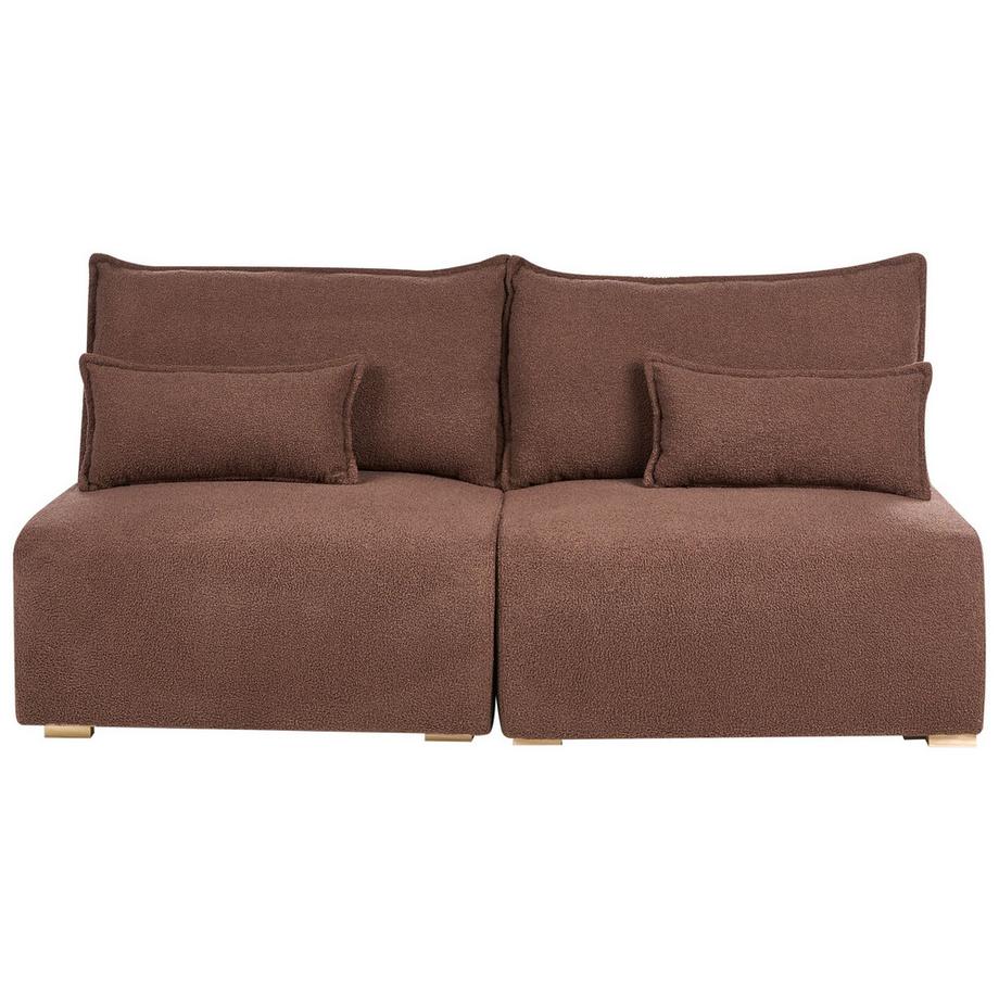 Beliani 3 Sitzer Sofa aus Bouclé Minimalistisch NERBO  