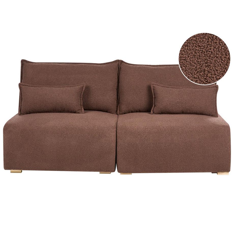 Beliani 3 Sitzer Sofa aus Bouclé Minimalistisch NERBO  