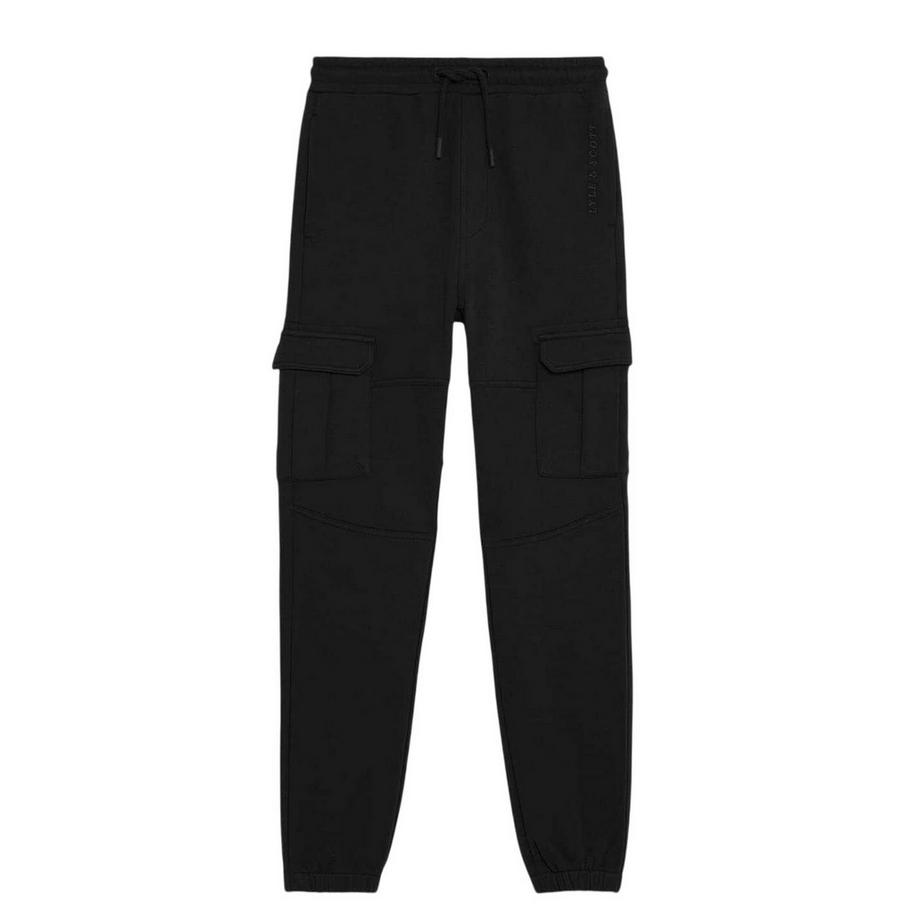 Pantalon Uni À Poches À Taille Ajustable