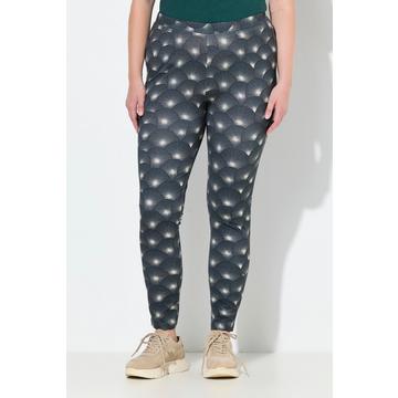 Legging en coton bio, imprimé et jambe étroite