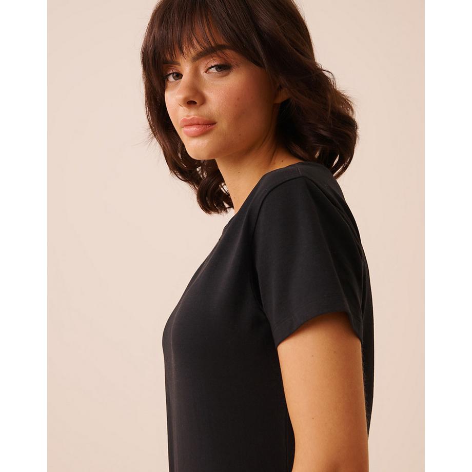 La Vie En Rose Baumwoll T-Shirt Kurzarm  
