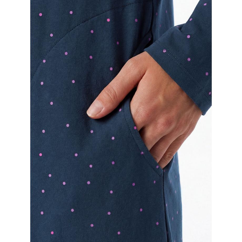 Schiesser Chemise de nuit manches longues avec poches latérales  