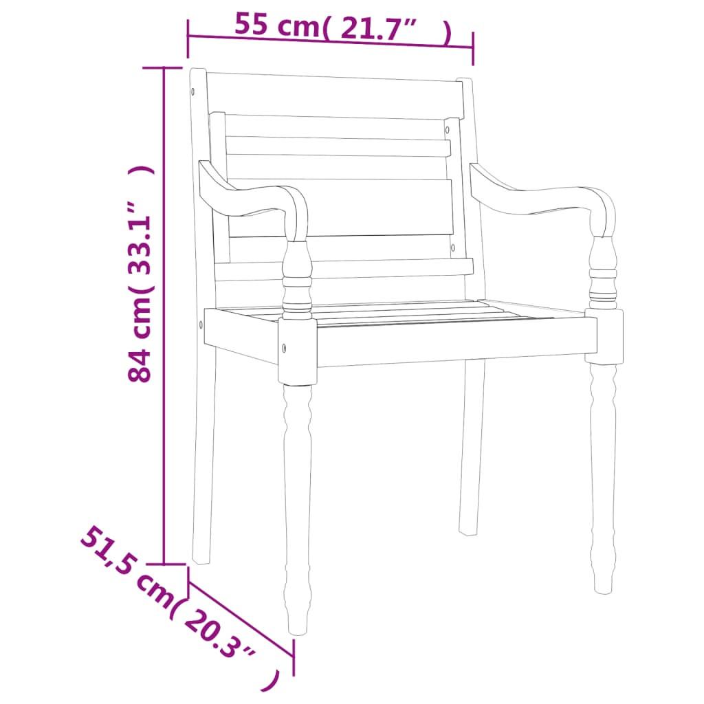 VidaXL set da pranzo da giardino Teak riciclato  