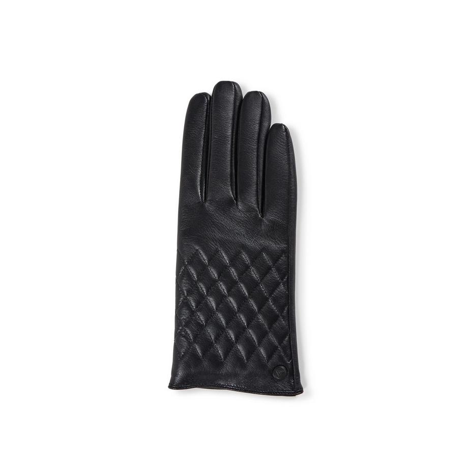 CASH-MERE.CH Gants en Cuir Style Matelassé Compatibles Écran Tactile  