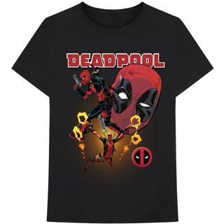 Deadpool Collage Logo Print T-Shirt  