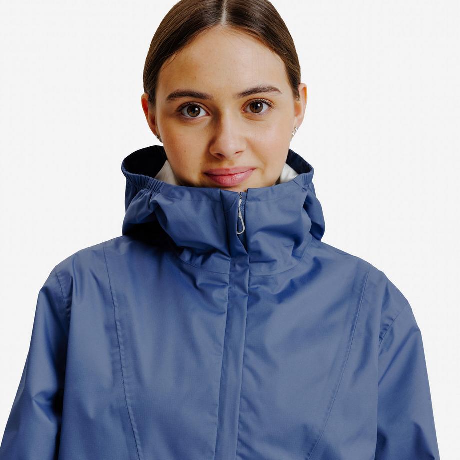 DECATHLON  Wasserdichte Windjacke Junior – Kometblau 