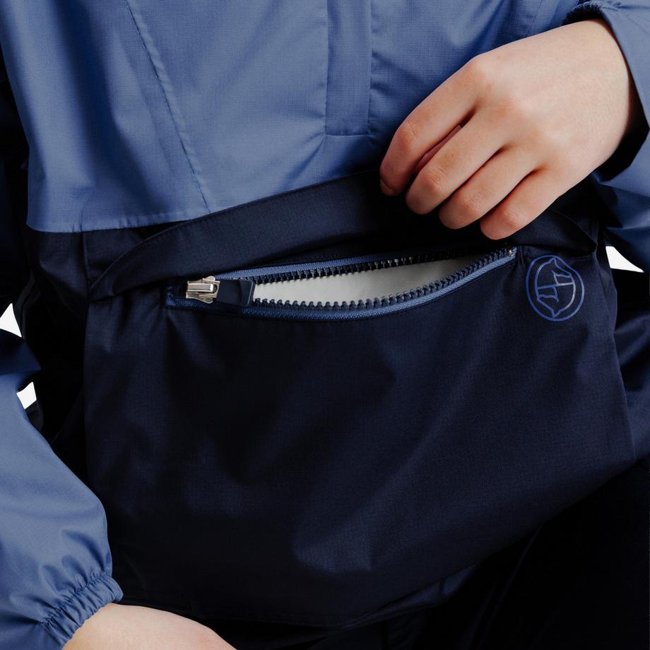 DECATHLON  Wasserdichte Windjacke Junior – Kometblau 