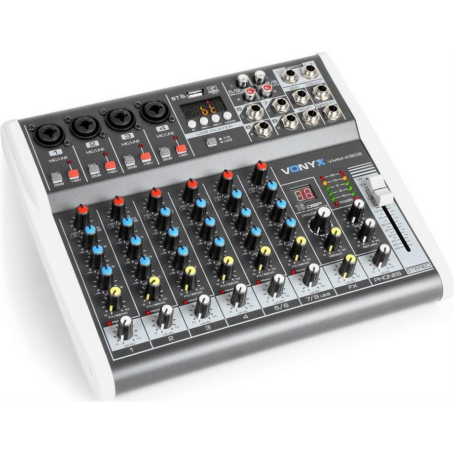 Vonyx  VMM-K802 8-Kanal Mixer, MP3, Echo, USB, REC 