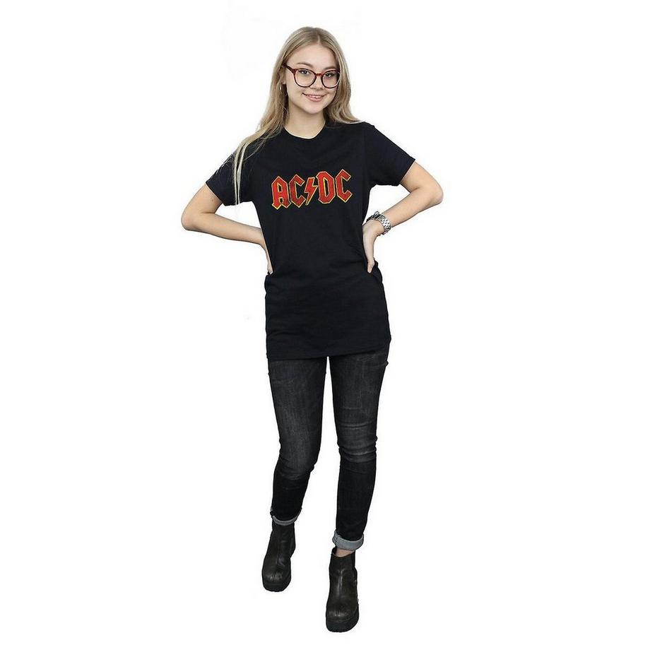 AC/DC ACDC Logo Boyfriend T-Shirt  