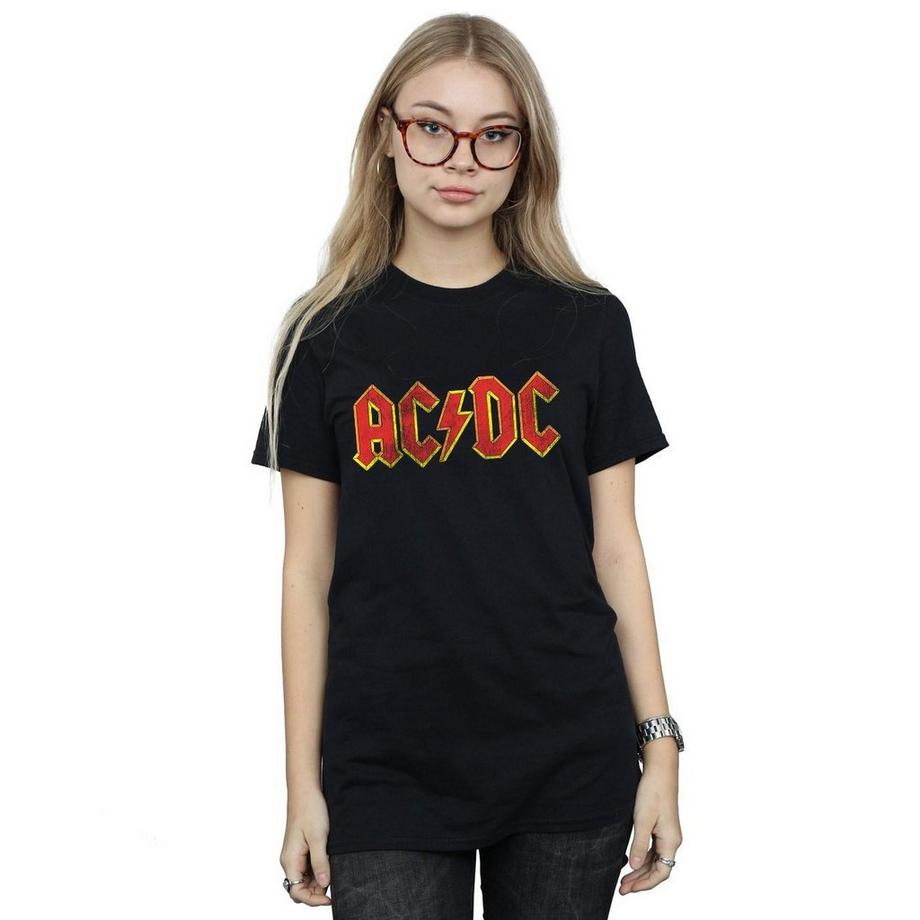 AC/DC ACDC Logo Boyfriend T-Shirt  