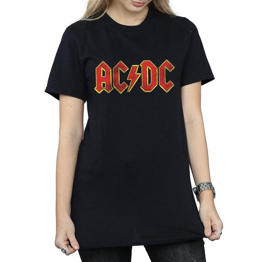 AC/DC ACDC Logo Boyfriend T-Shirt  