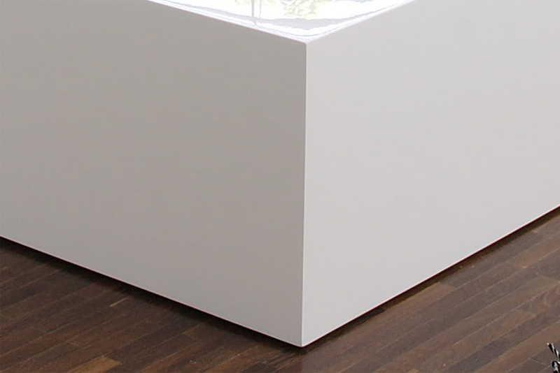 mutoni Couchtisch 60x60x30cm weiss  