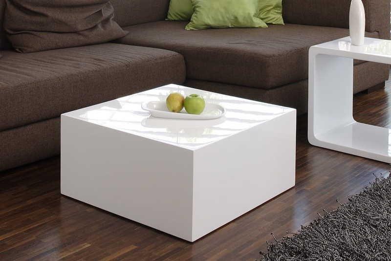 mutoni Couchtisch 60x60x30cm weiss  