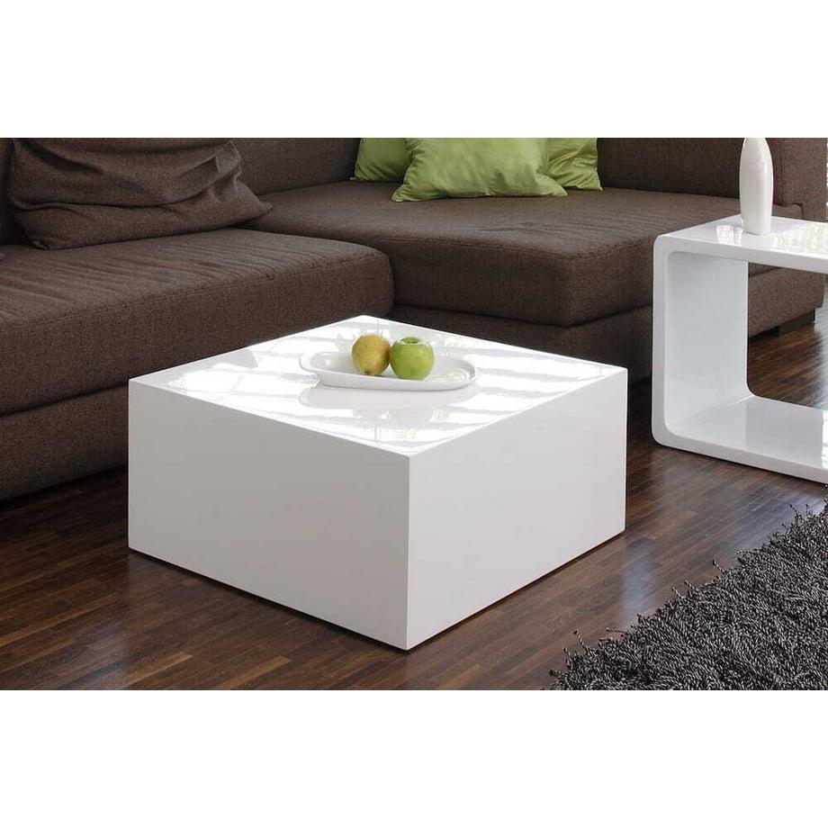 mutoni Tavolino 60x60x30cm bianco  