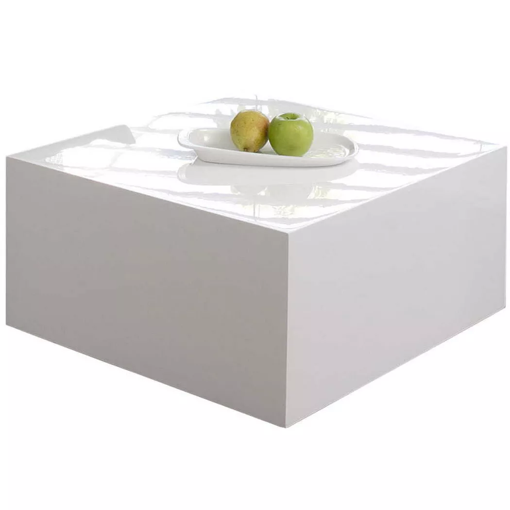 mutoni - Table basse 60x60x30cm blanc, One Size