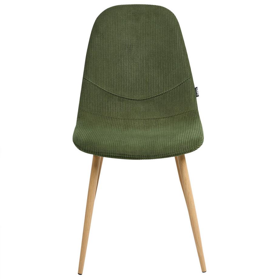 Beliani Lot de 2 chaises de salle à manger en Velours côtelé  HILDEN  