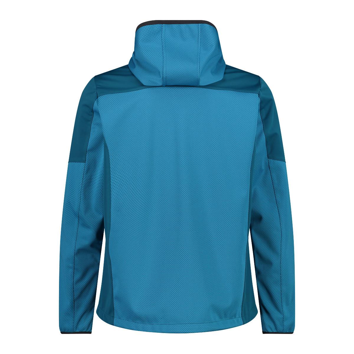 CMP Giacca Softshell con Motivo Jacquard  