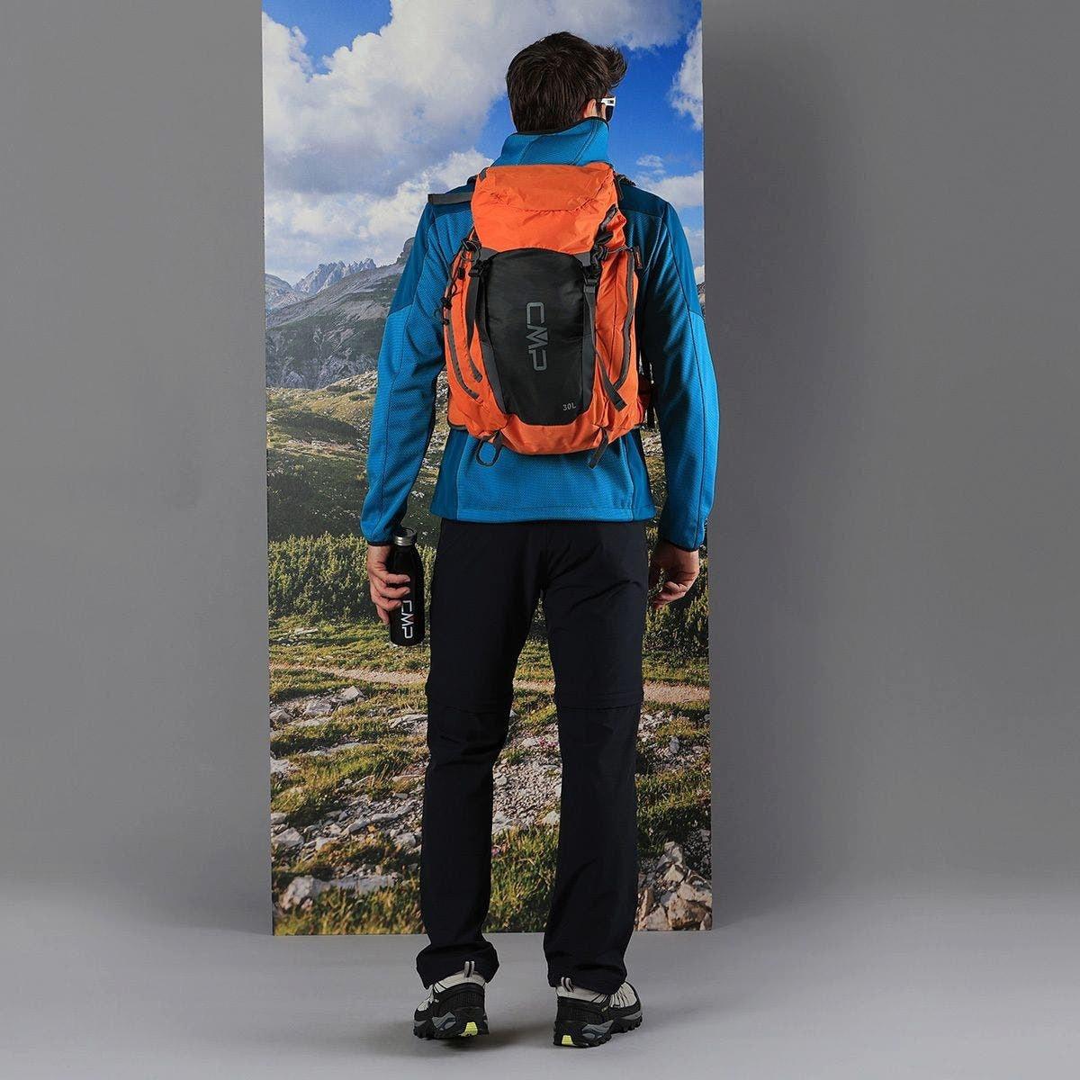 CMP Giacca Softshell con Motivo Jacquard  