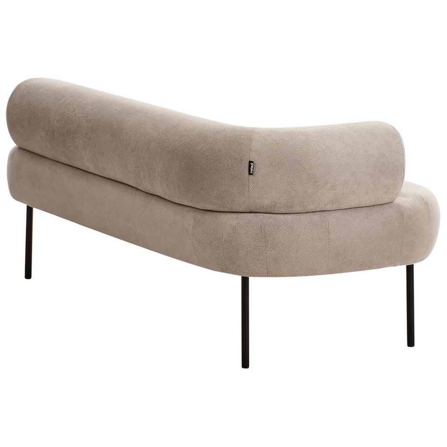 Beliani Chaise longue côté gauche en Tissu Moderne MIRMANDE  