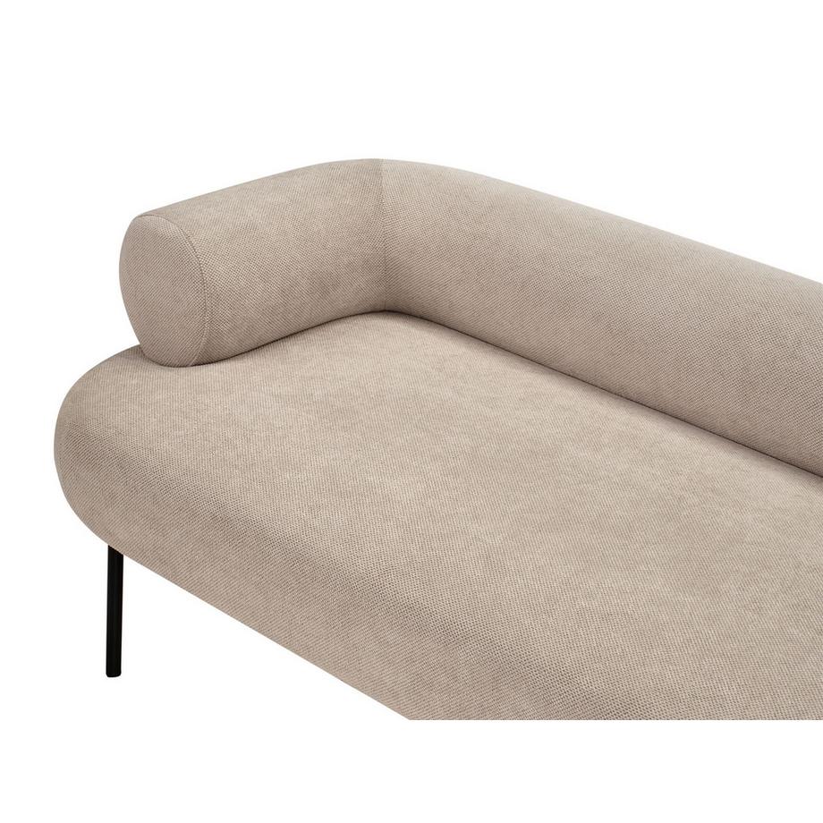 Beliani Chaise longue côté gauche en Tissu Moderne MIRMANDE  