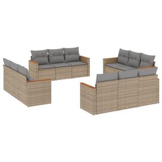 VidaXL set divano da giardino Polirattan  