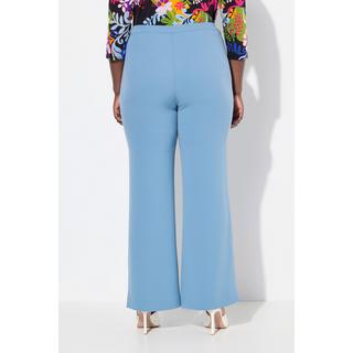 Ulla Popken  Pantalon de tailleur à jambe droite et large. Taille élastique 