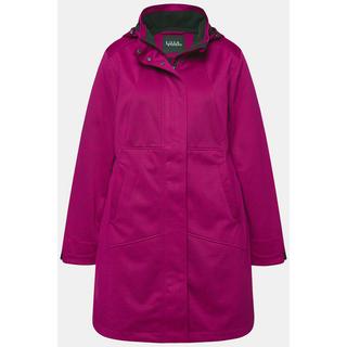 Ulla Popken  Veste technique HYPRAR à capuche, tissu Softshell imperméable, fermeture à glissière à double sens 