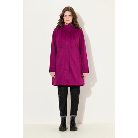 Ulla Popken  Veste technique HYPRAR à capuche, tissu Softshell imperméable, fermeture à glissière à double sens 