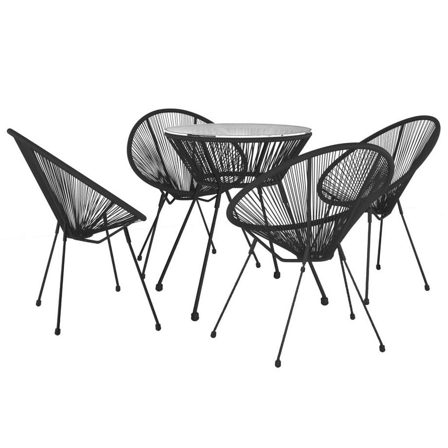 VidaXL set da pranzo Rattan  
