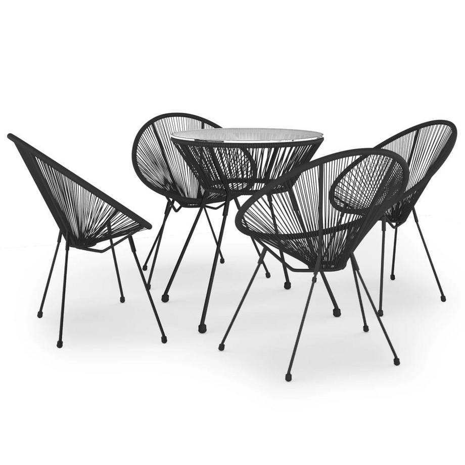VidaXL set da pranzo Rattan  
