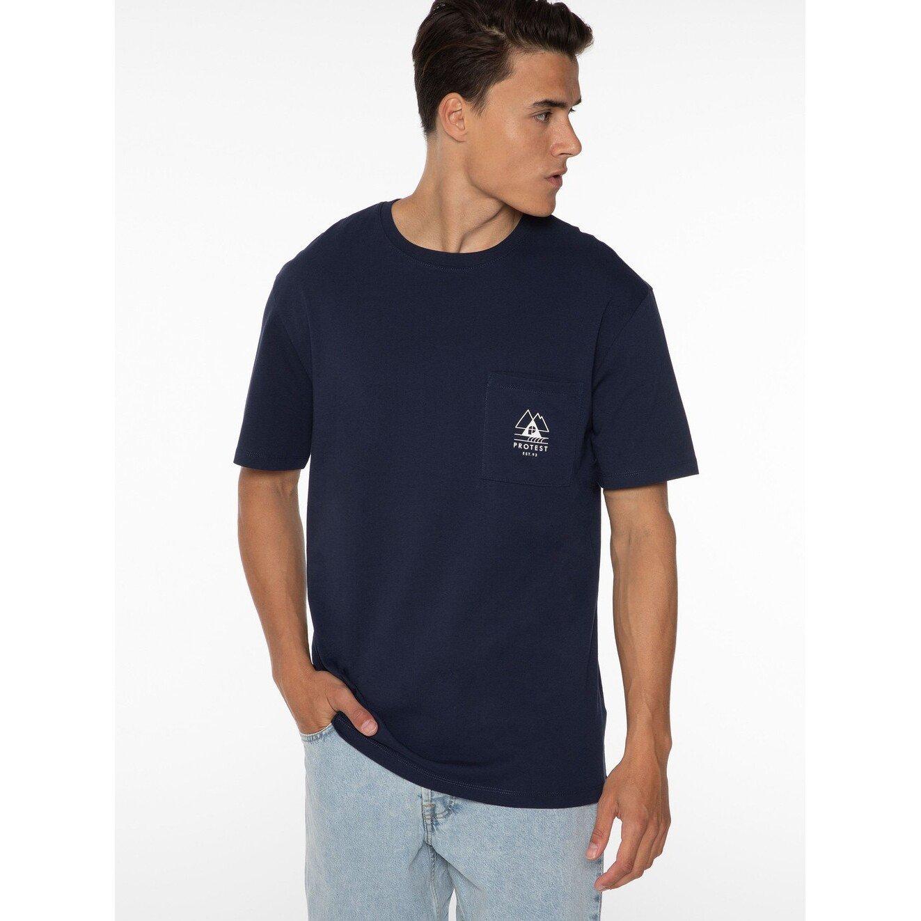 PROTEST Isiah T-Shirt Loose Fit avec Poche Poitrine  